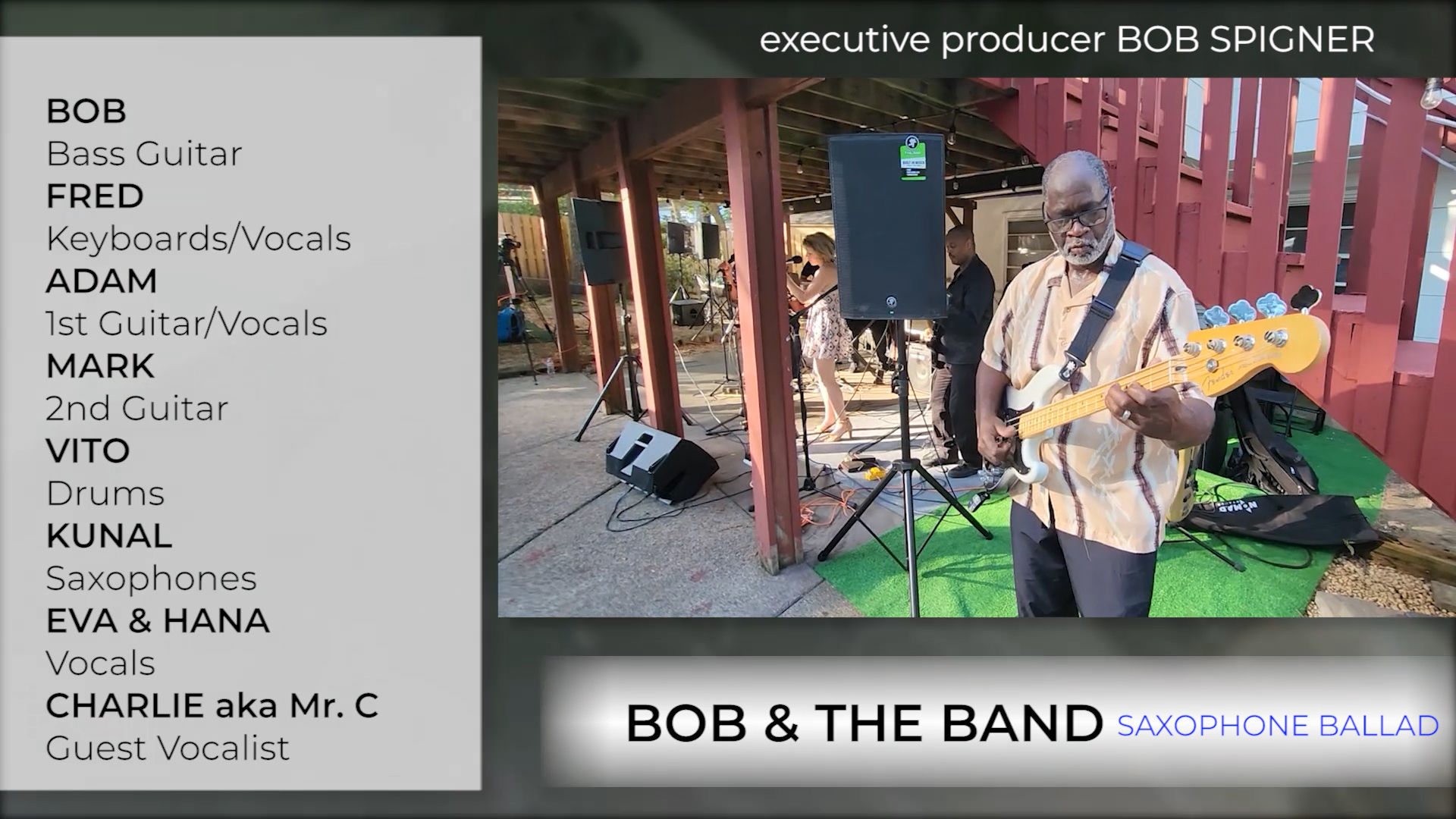 SAXOPHONE BALLAD - Bob and The Band