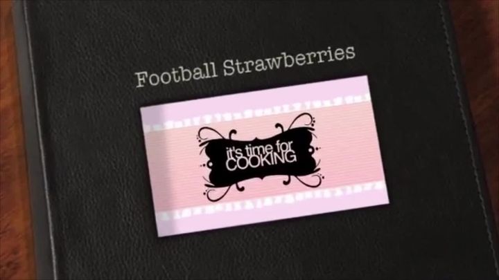 Flour Power: Football Strawberries