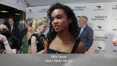 Mia Isaac at the Tribeca Film Festival 2022