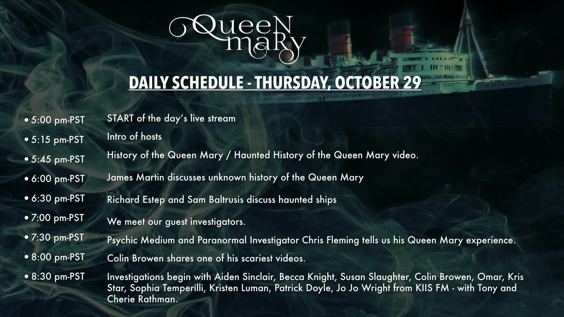 Queen Mary Live Day 1 Recording