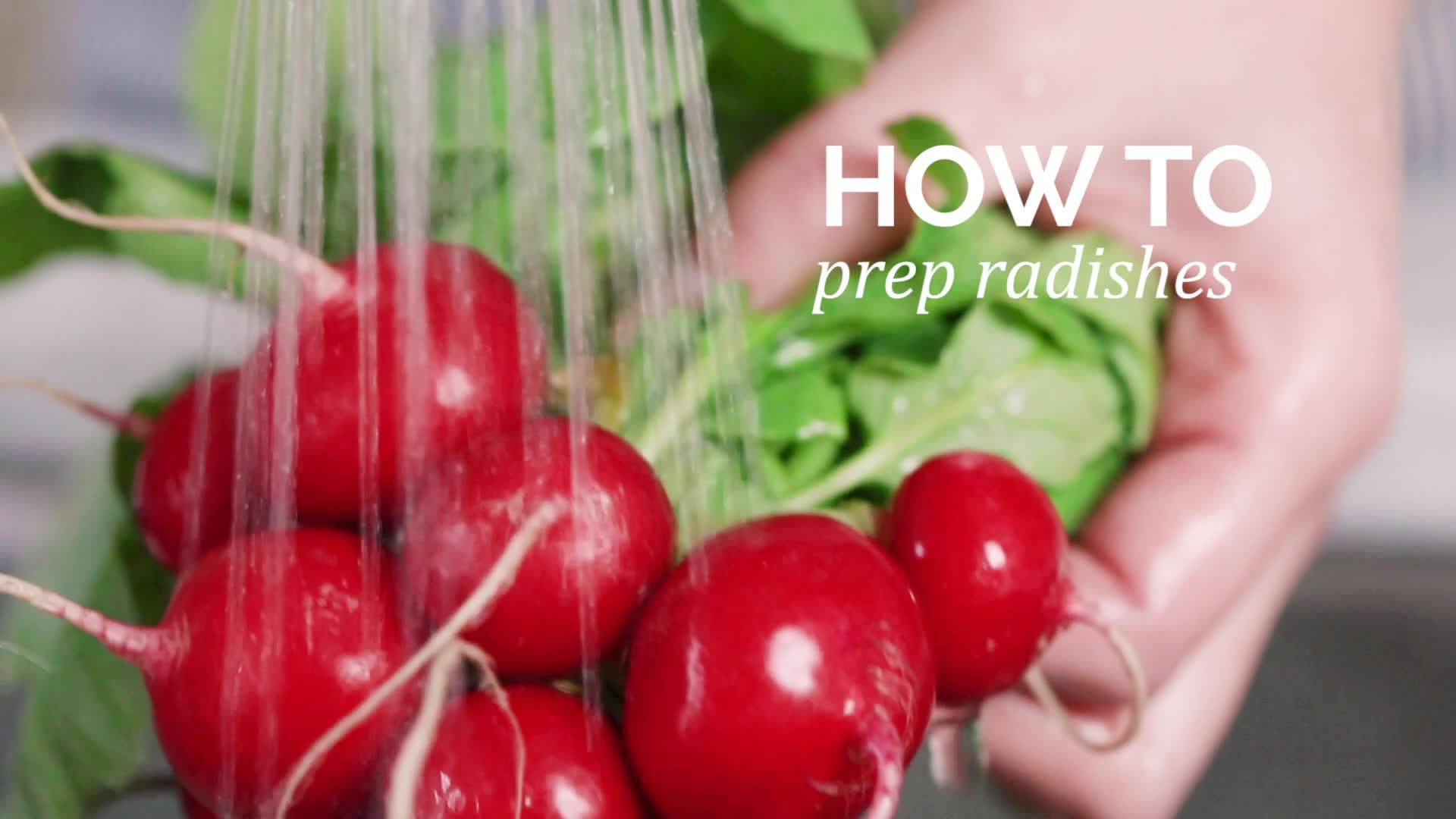 How to : Prep radishes
