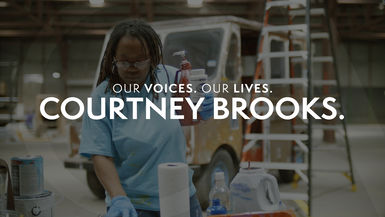 Our Voices. Our Lives. presents COURTNEY BROOKS.