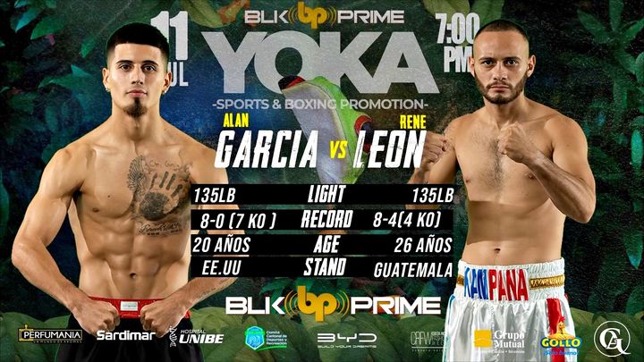 BLKPRIME Presents Alan Garcia Vs Rene Leon Tuesday Night Fights