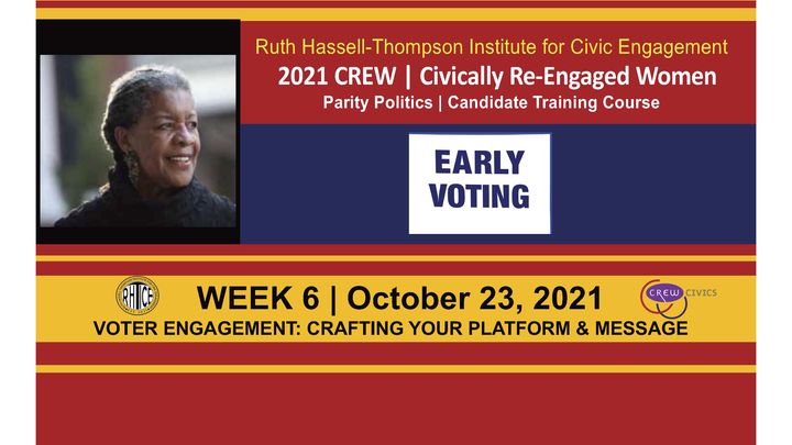 WEEK 6 | VOTER ENGAGEMENT: Crafting Your Platform & Message