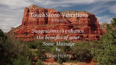 Getting Ready for a Sonic Massage - Instructions