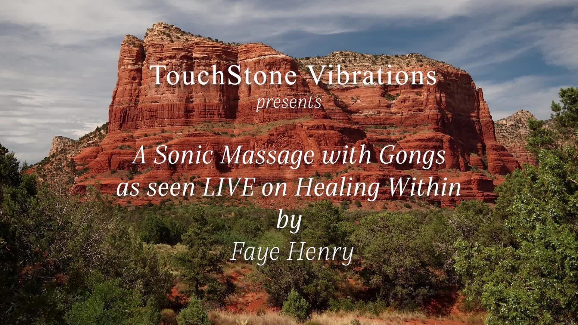 Sonic Massage with Gongs as seen live on Healing Within Tv June of 2022