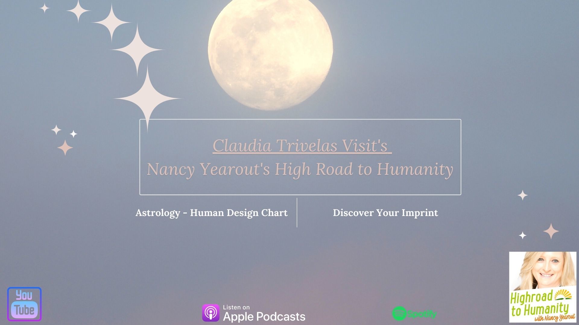 Astrology for September 2021 & Astro Cartography With Claudia Trivelas on High Road to Humanity