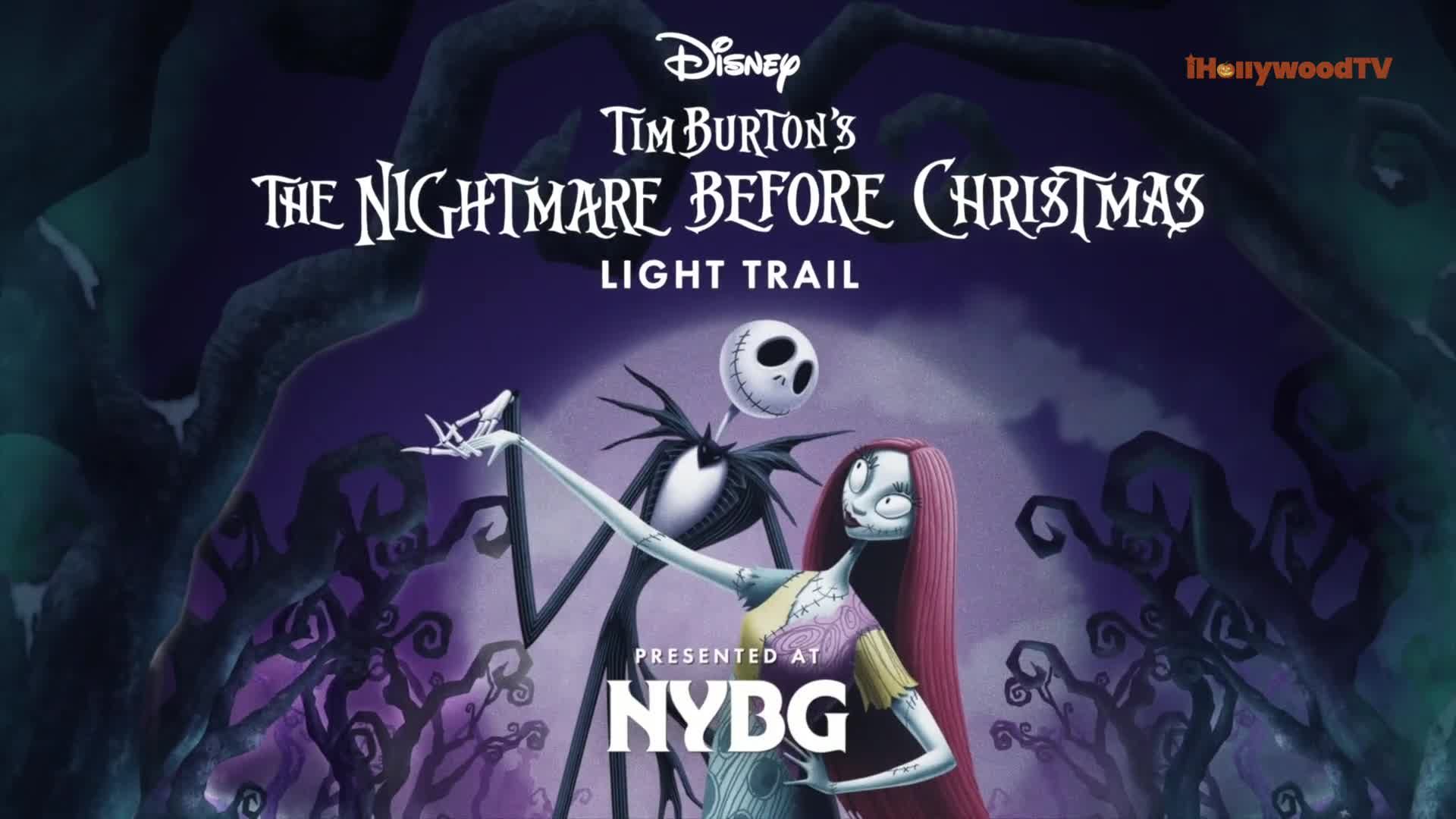 The Nightmare Before Christmas Light Trail FULL TOUR at New York Botanical Garden