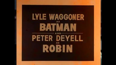 Lyle Waggoner & Peter Deyell vs Adam West & Burt Ward Batman  Screen Tests (RARE)
