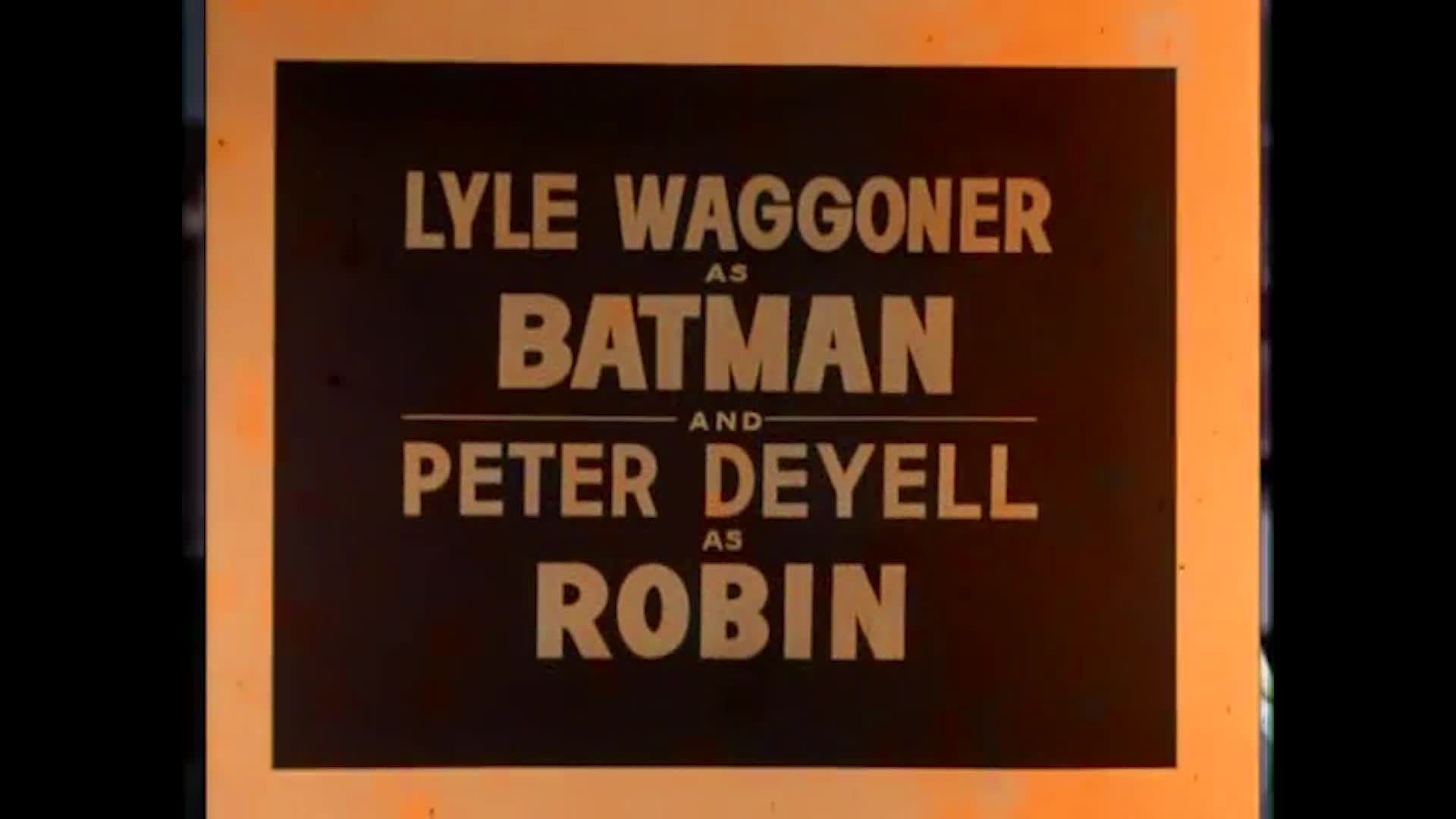 Lyle Waggoner & Peter Deyell vs Adam West & Burt Ward Batman  Screen Tests (RARE)