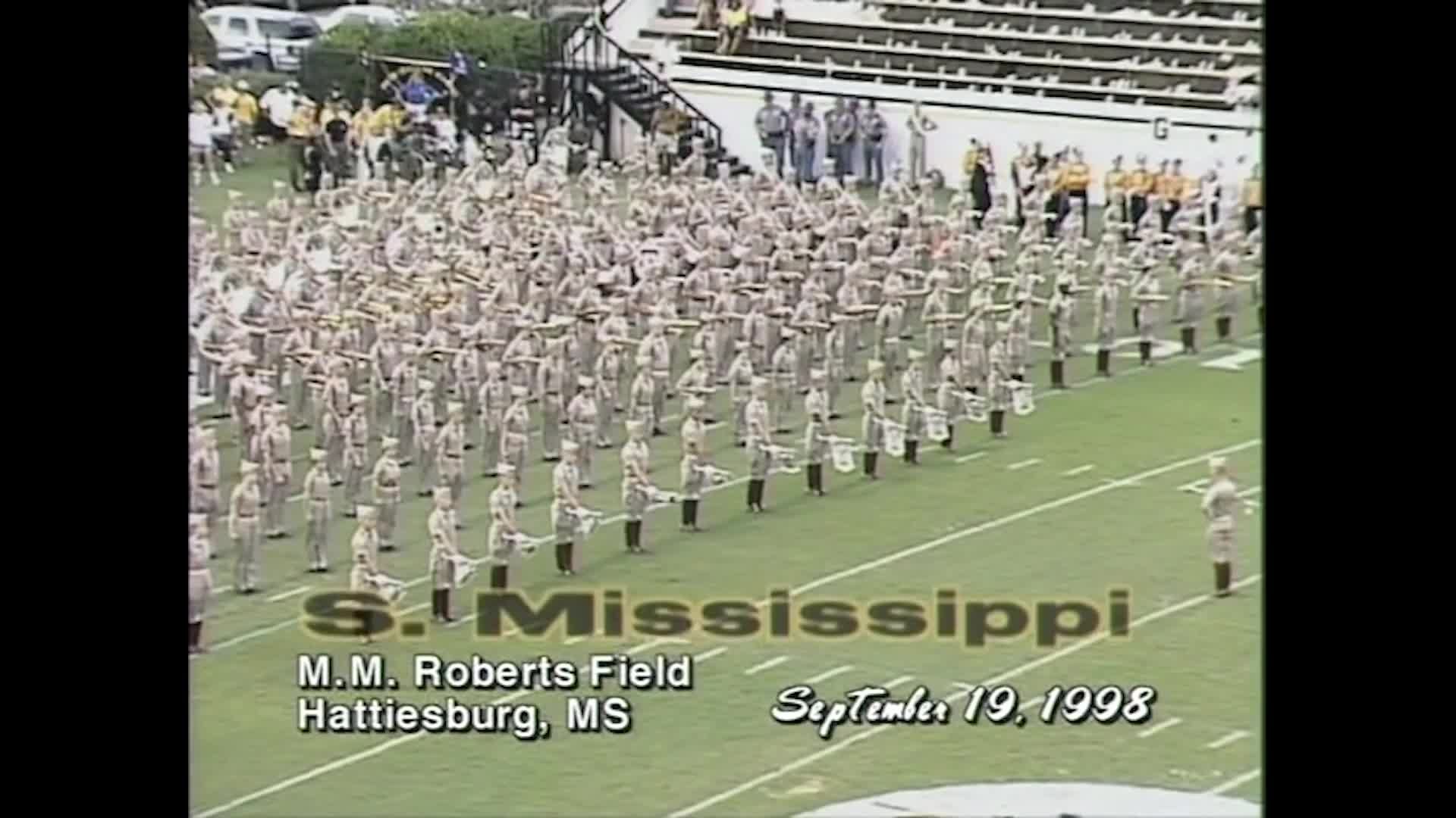 1998 TAMU vs Southern Miss Halftime Drill