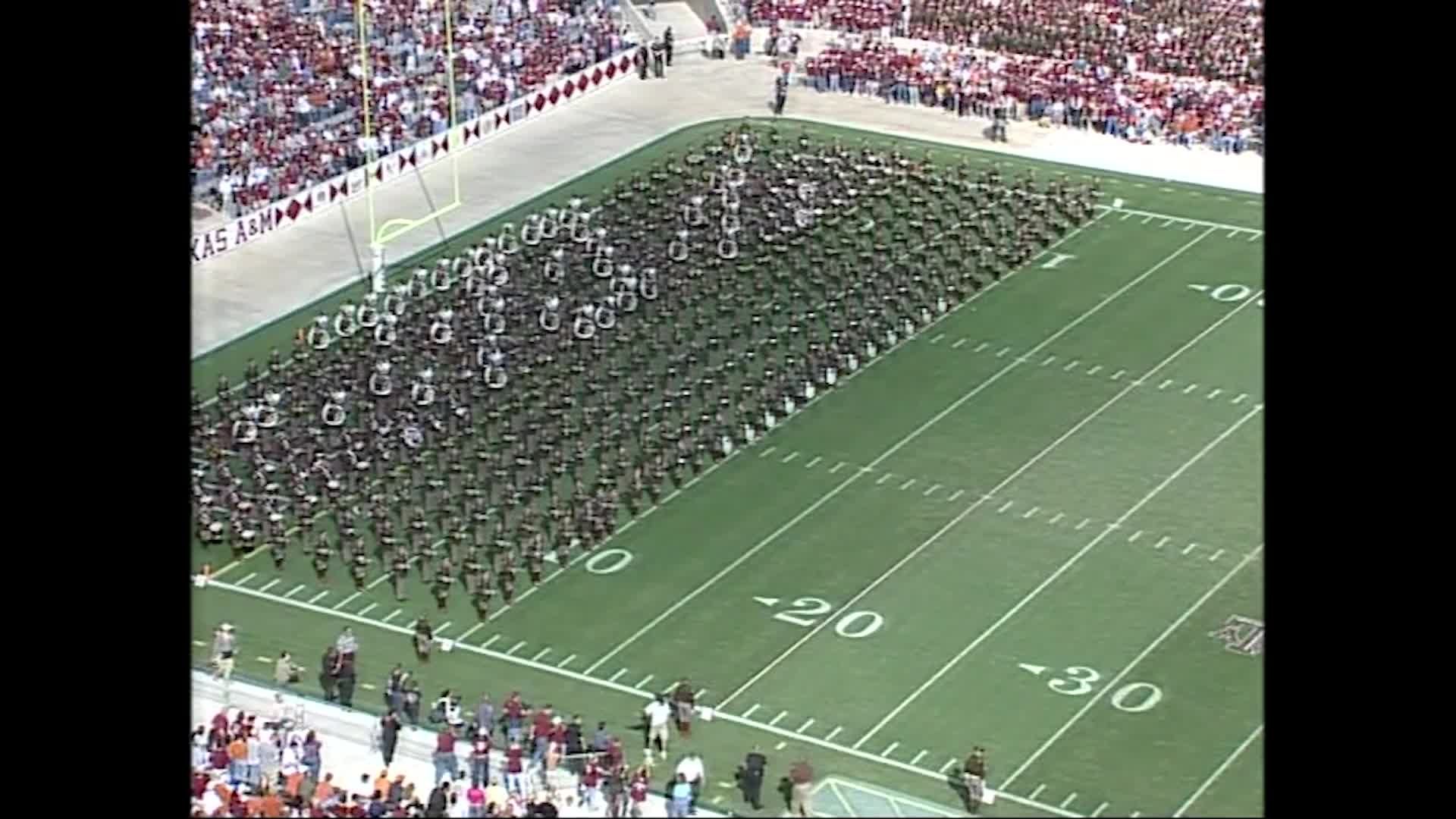 2001 TAMU vs Texas Halftime Drill