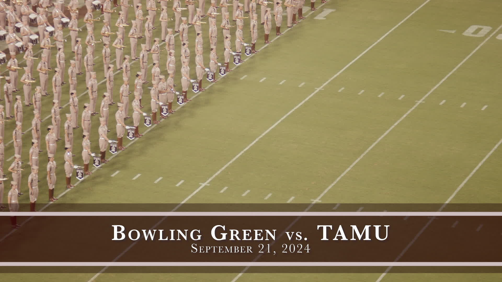 TAMU vs Bowling Green Halftime Drill 2024