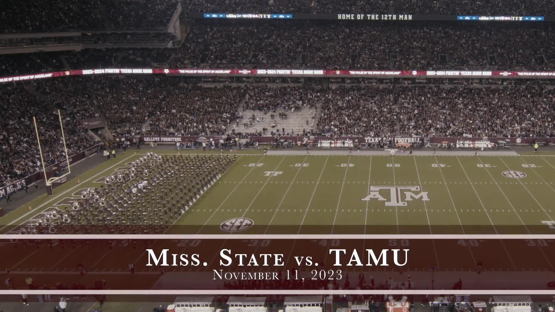 TAMU vs Miss State Halftime Drill 2023