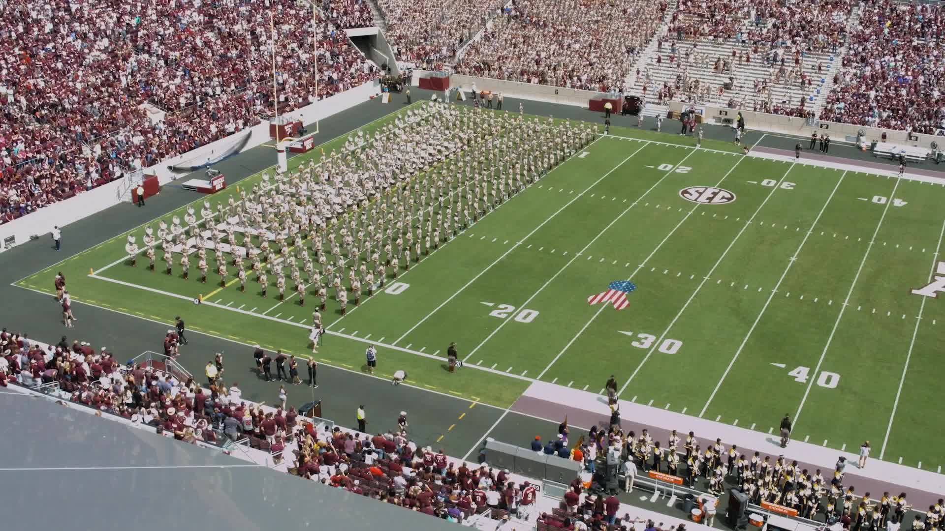 2016 TAMU vs Prairie View A&M Halftime Drill