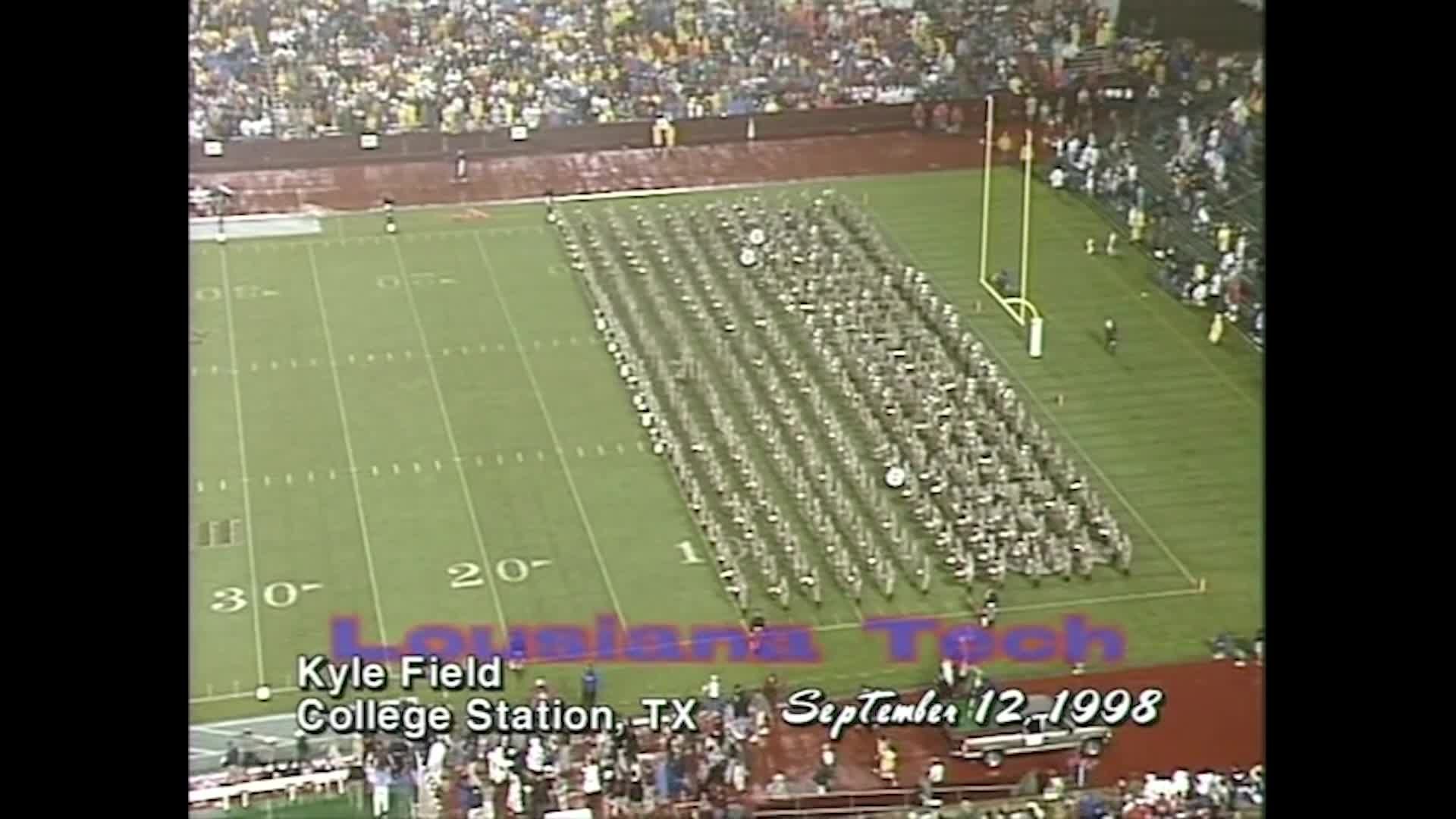 1998 TAMU vs La Tech Halftime Drill