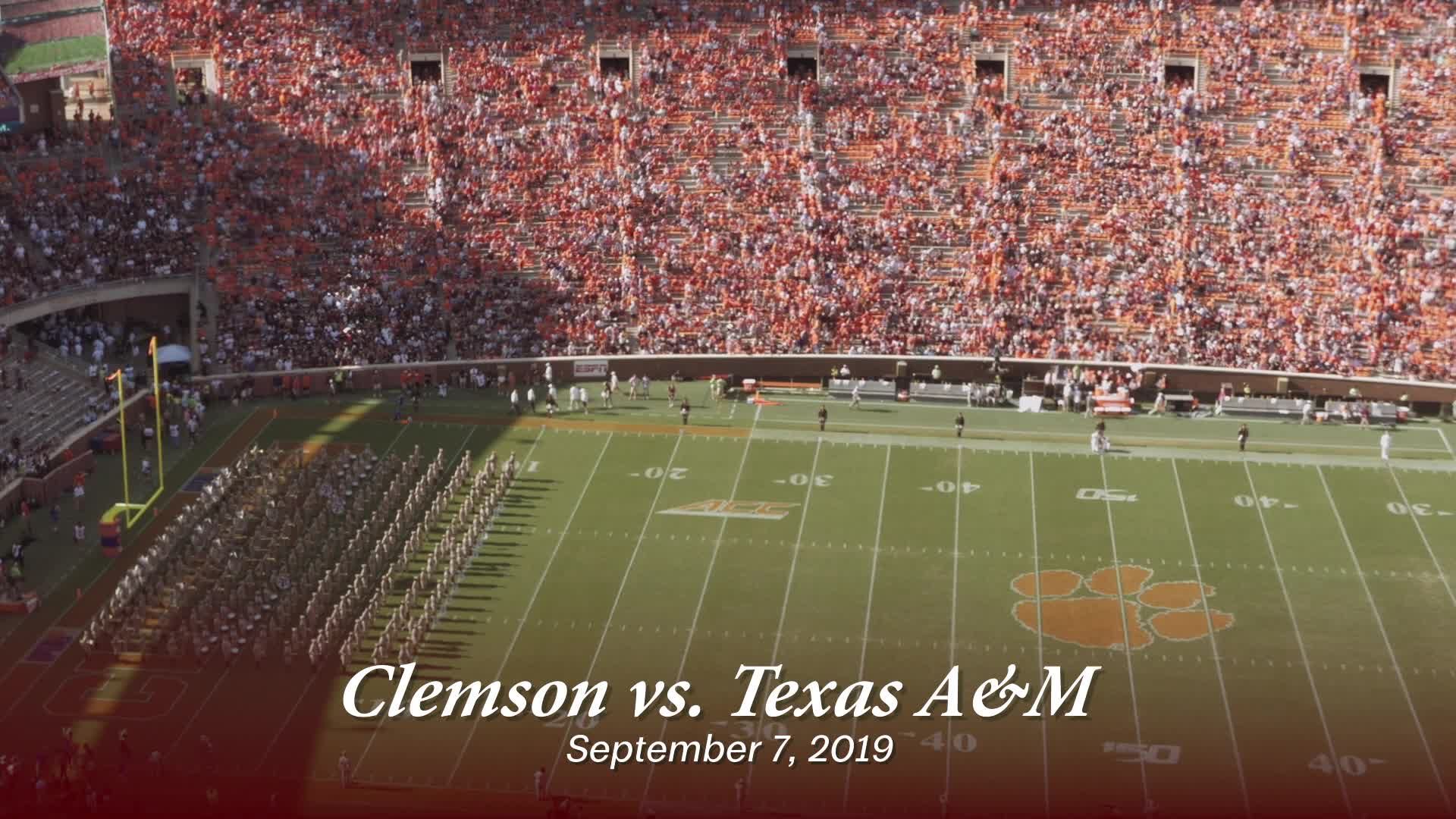 TAMU vs Clemson Halftime Drill 2019