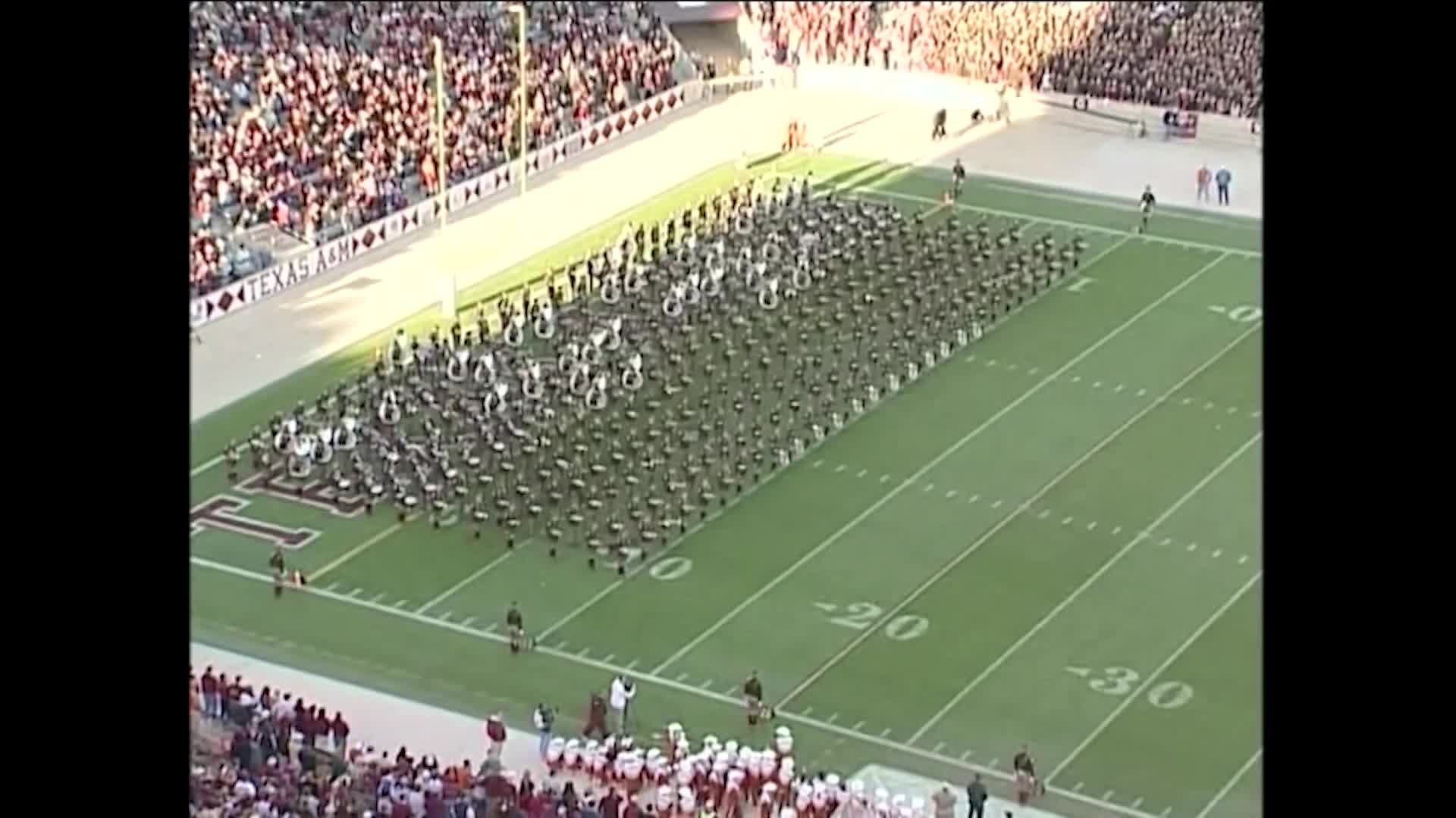 2003 TAMU vs Texas Halftime Drill