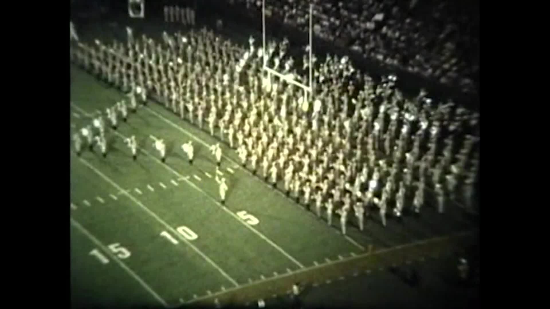 1977 TAMU vs Michigan Halftime Drill