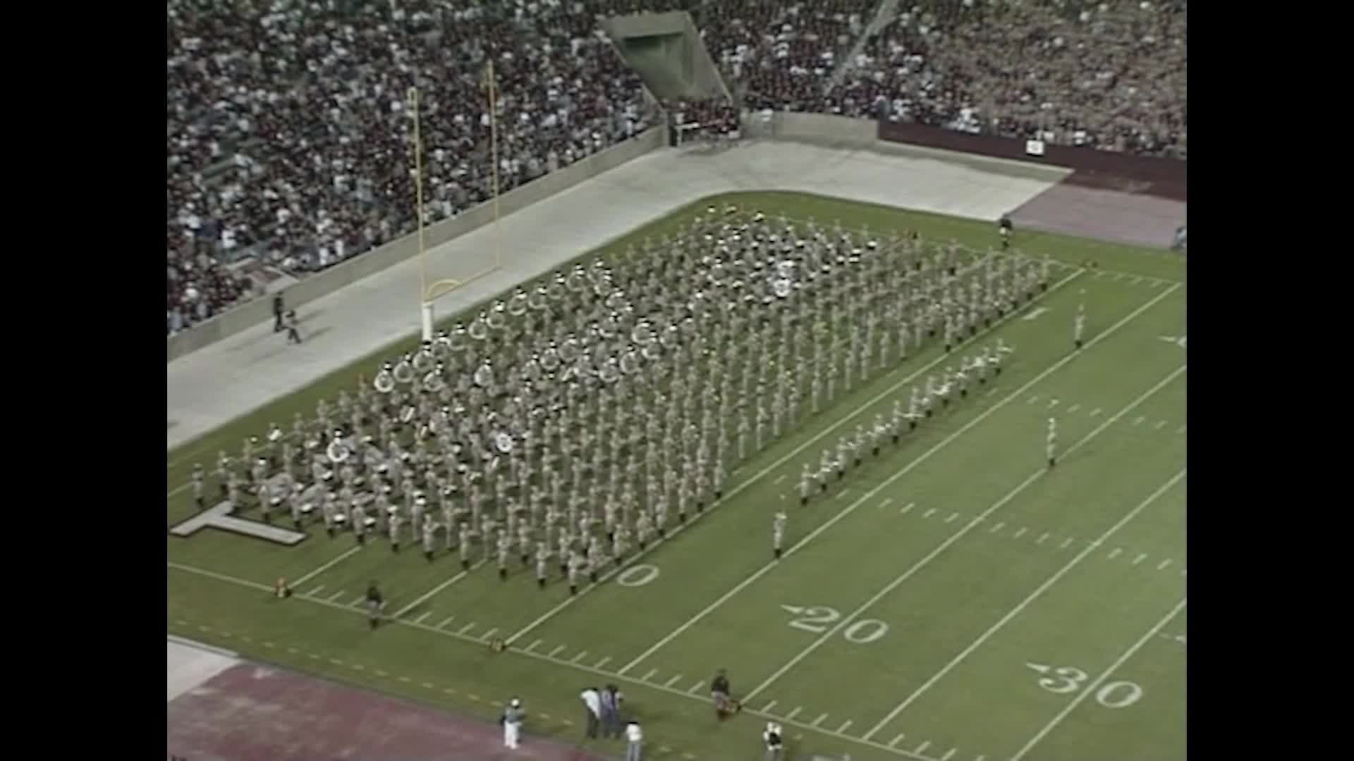 1999 TAMU vs Tulsa Halftime Drill