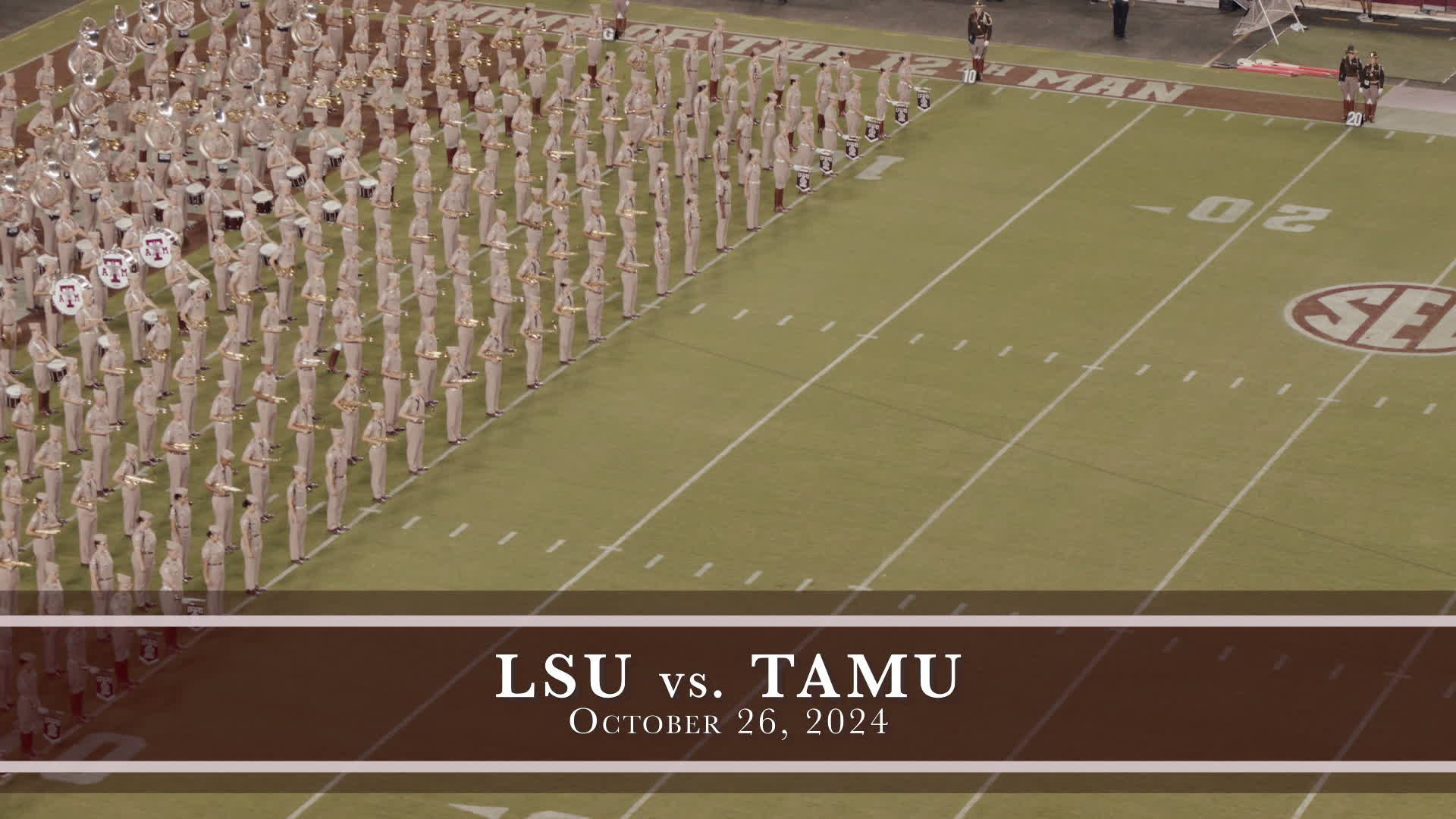 TAMU vs LSU Halftime Drill 2024