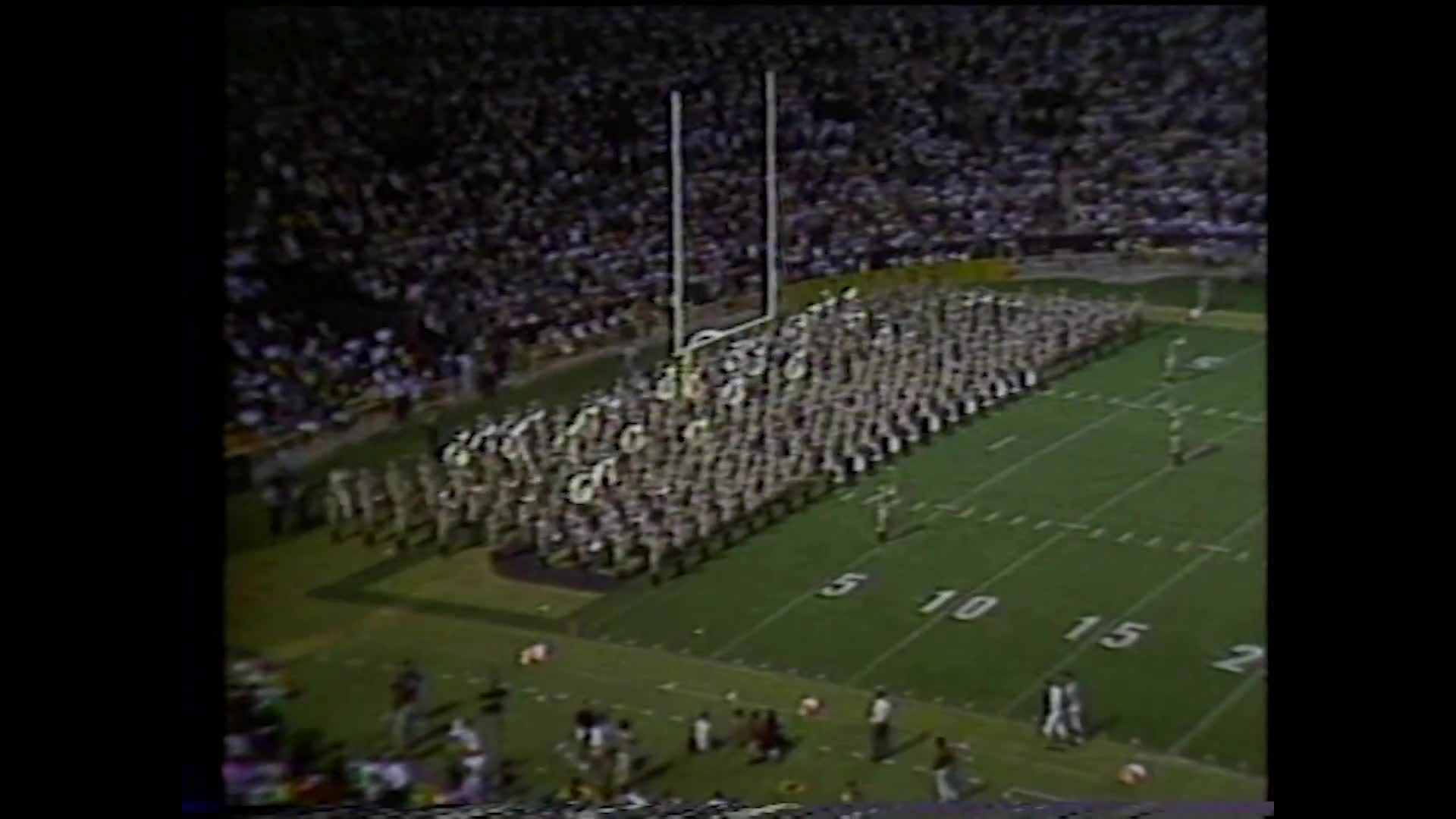 1986 TAMU vs LSU Halftime Drill