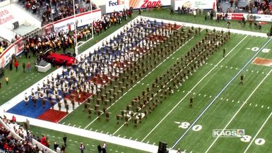 2014 Liberty Bowl Halftime Drill- TAMU vs West Virginia