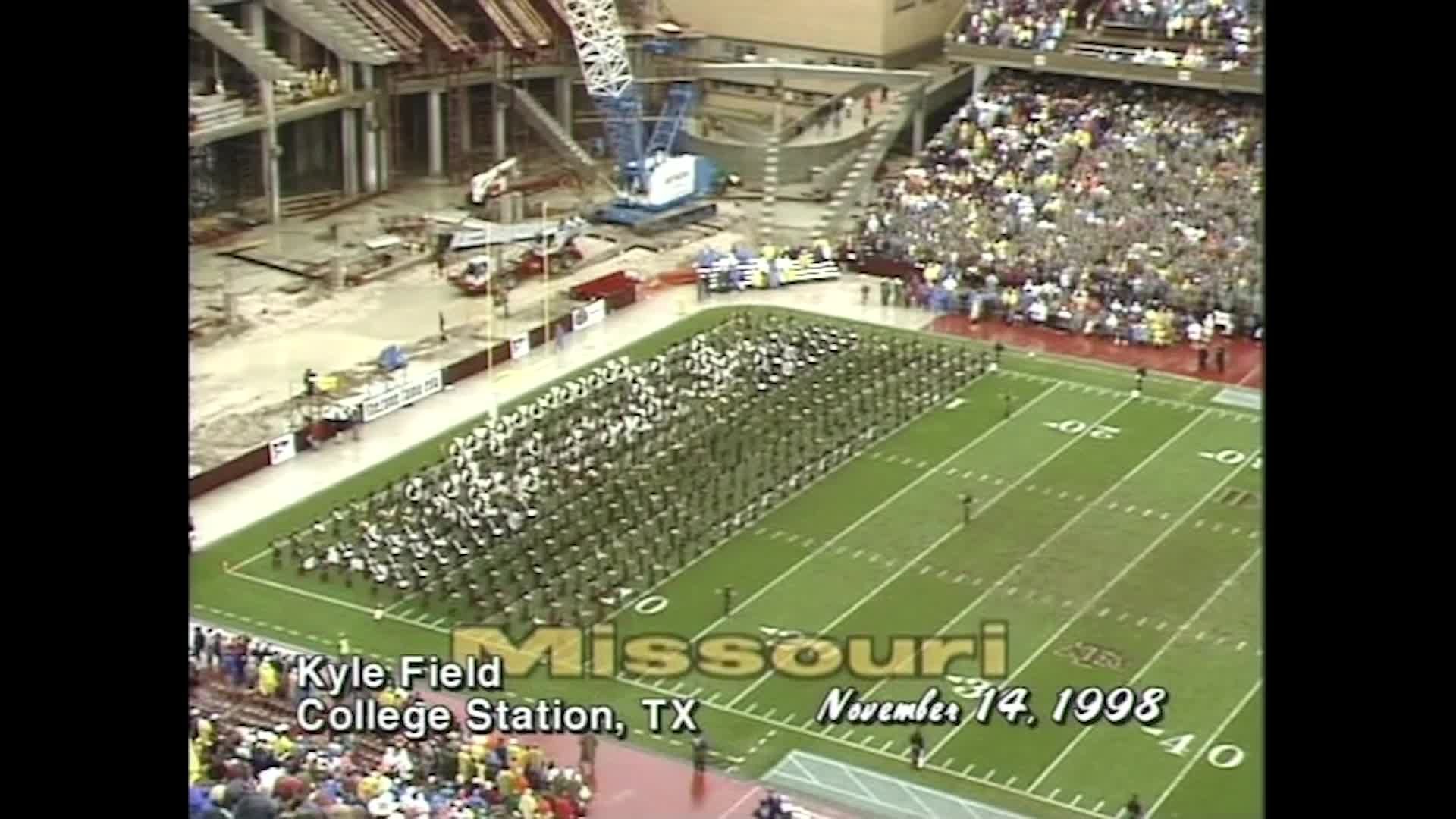 1998 TAMU vs Missouri Halftime Drill