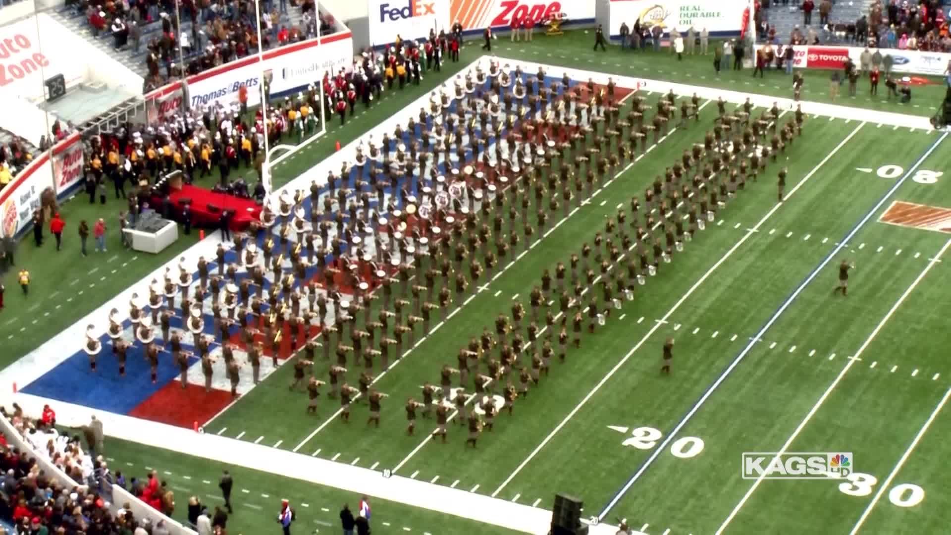 2014 Liberty Bowl Halftime Drill- TAMU vs West Virginia