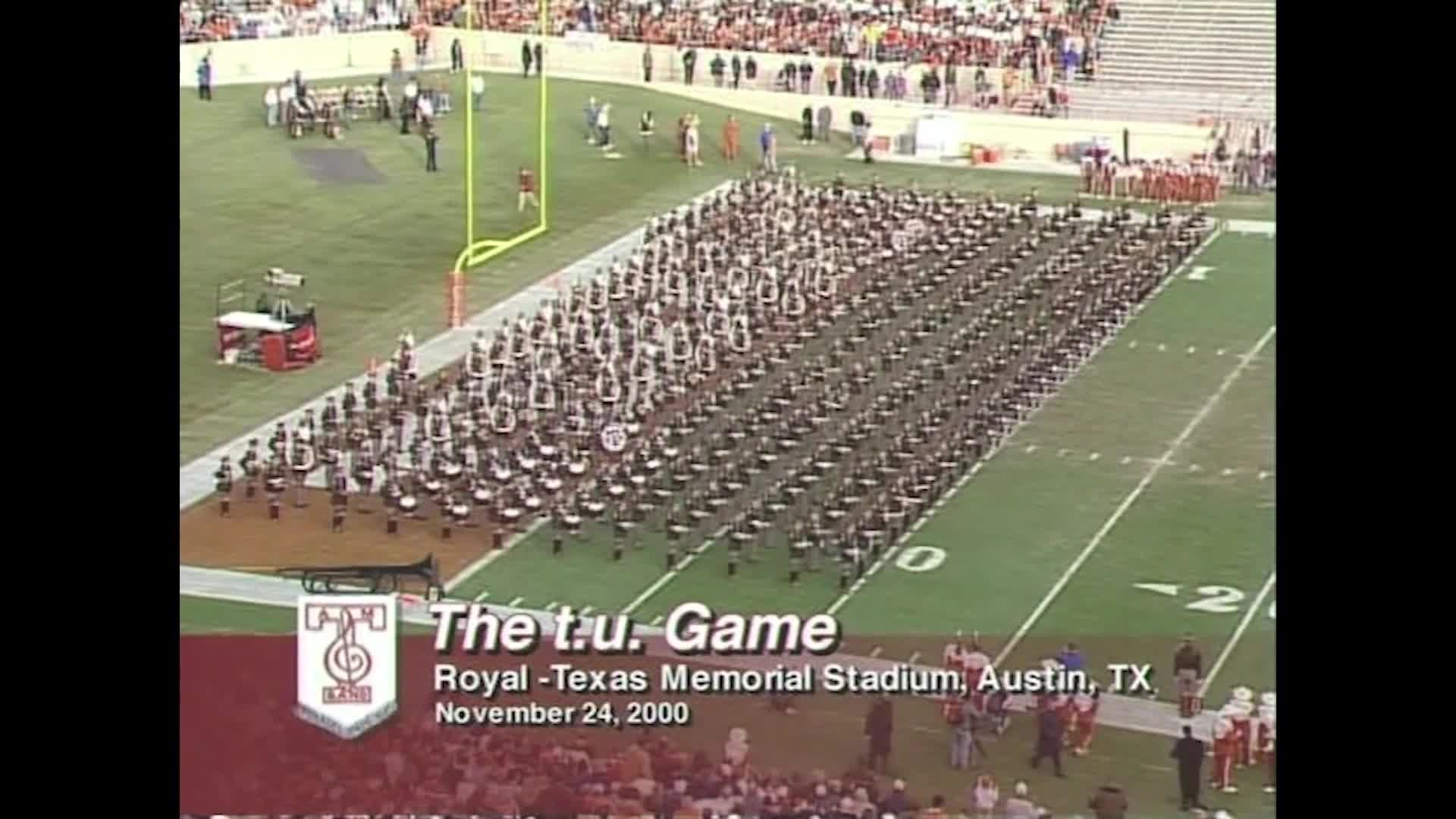 2000 TAMU vs Texas Halftime Drill