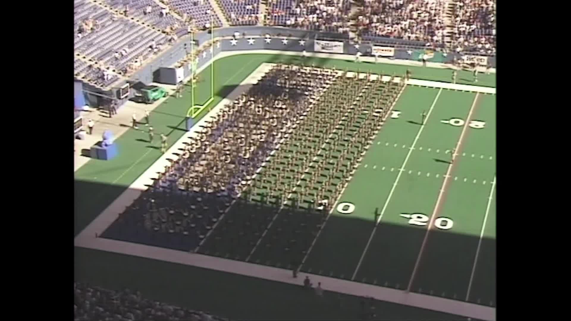 1997 TAMU vs UNT Halftime Drill