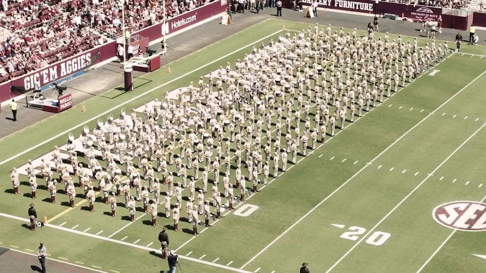 New Mexico vs TAMU Halftime Drill '21