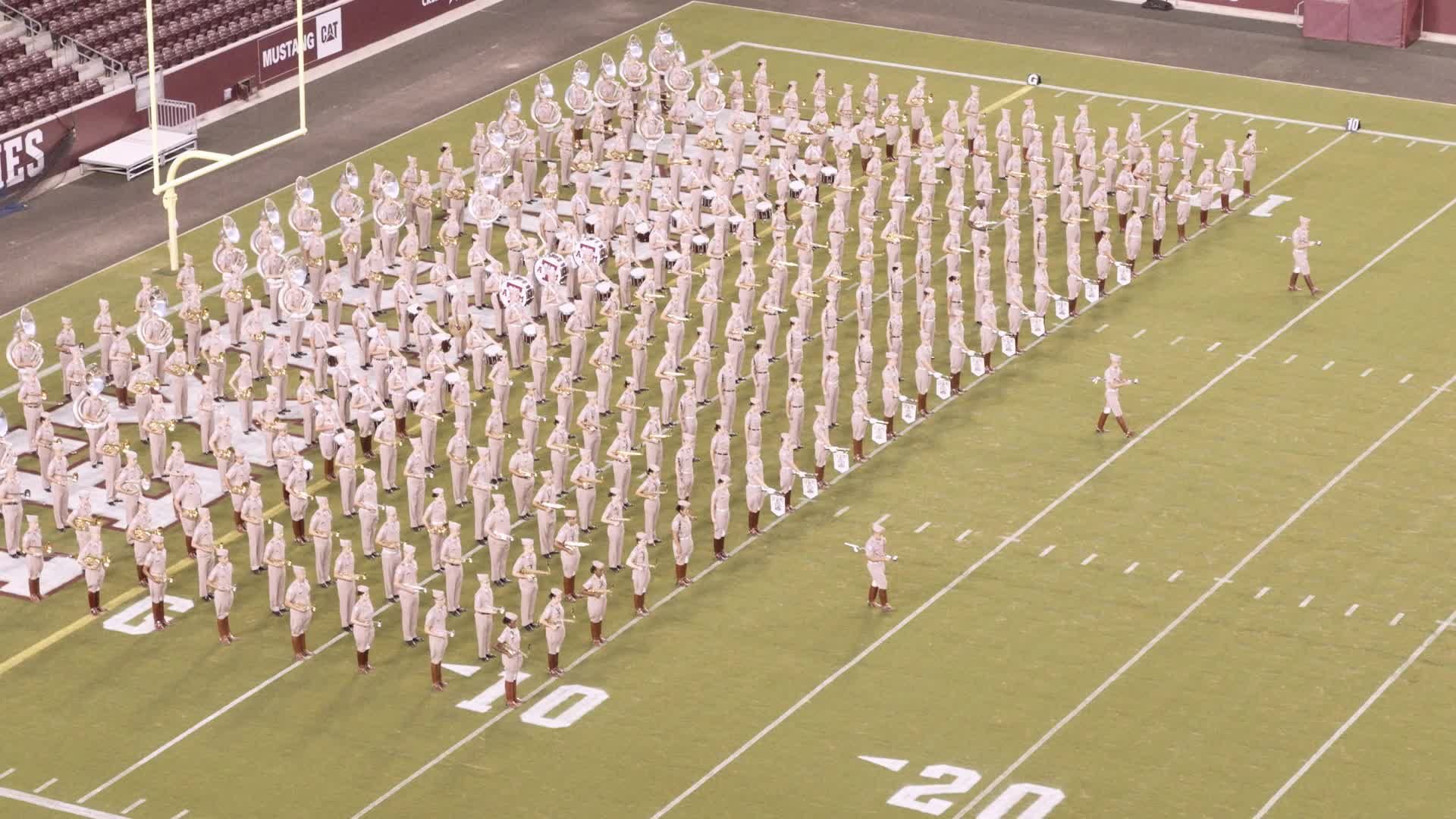 Texas A&M vs Ole Miss. Halftime Drill '20