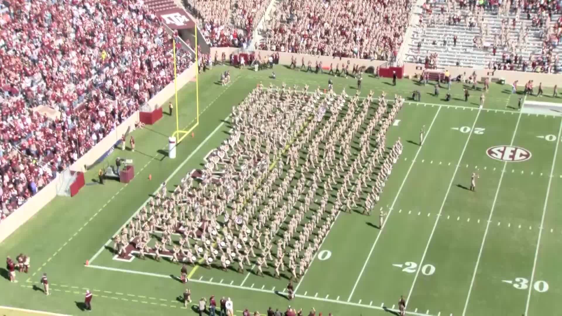 2014 TAMU vs UL Monroe Halftime Drill