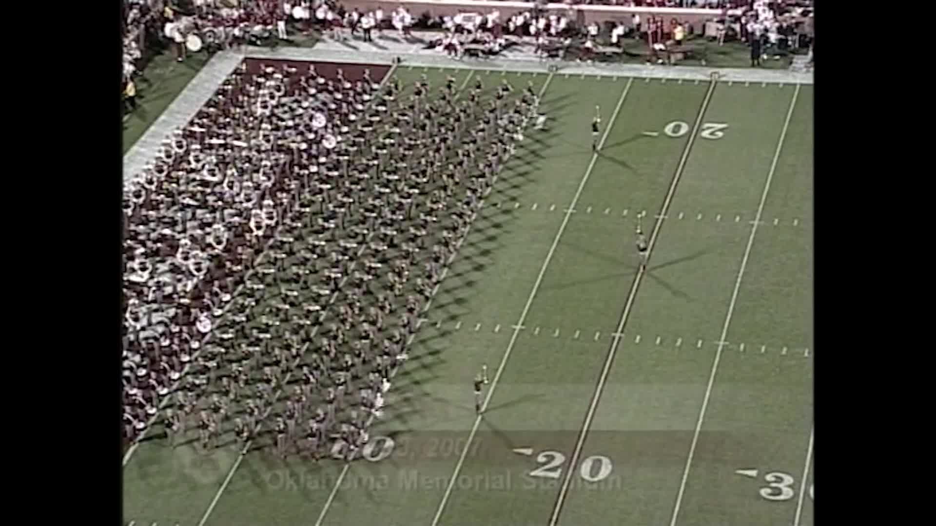 2007 TAMU vs Oklahoma Halftime Drill