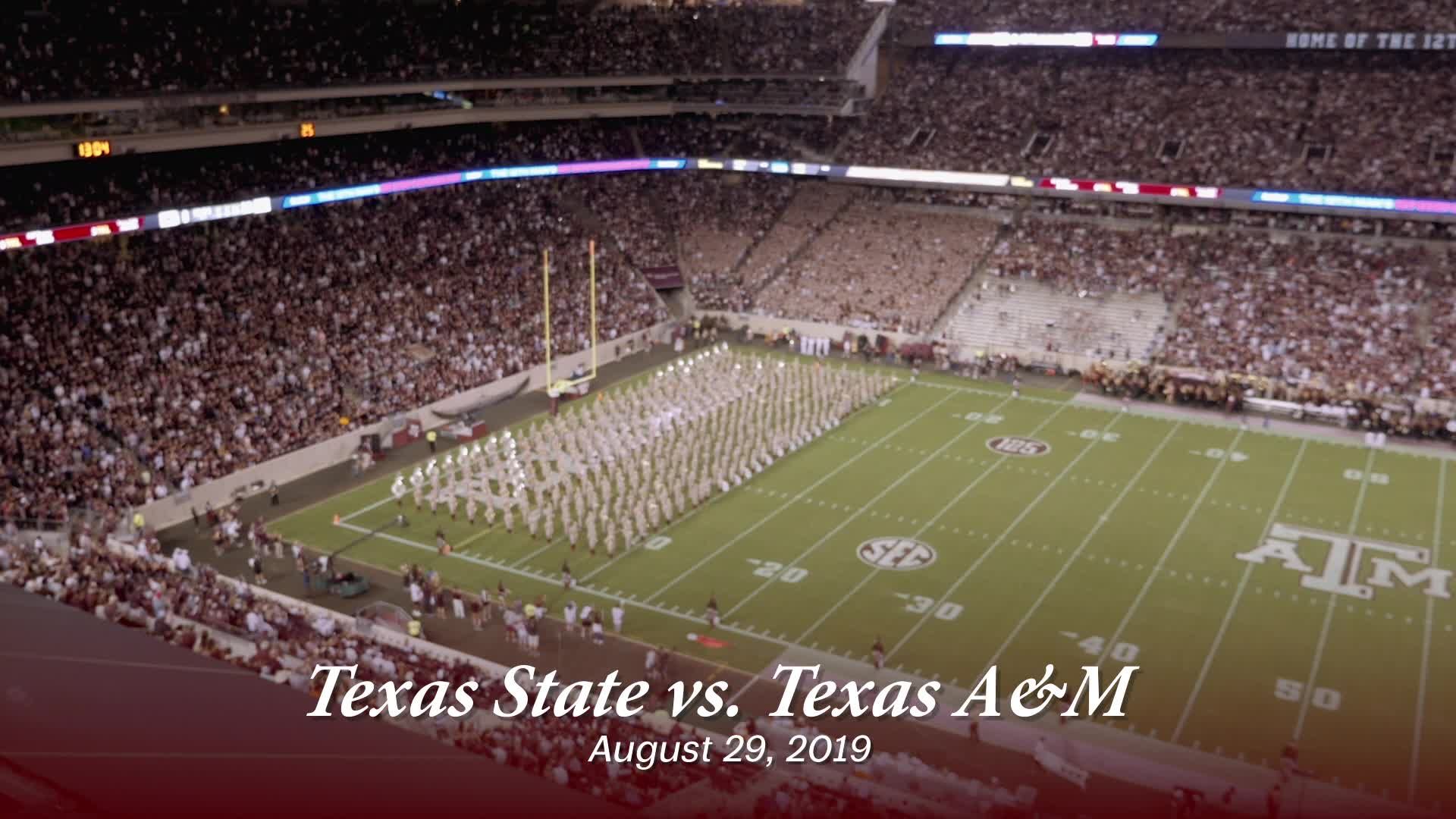 TAMU vs Texas State Halftime Drill 2019