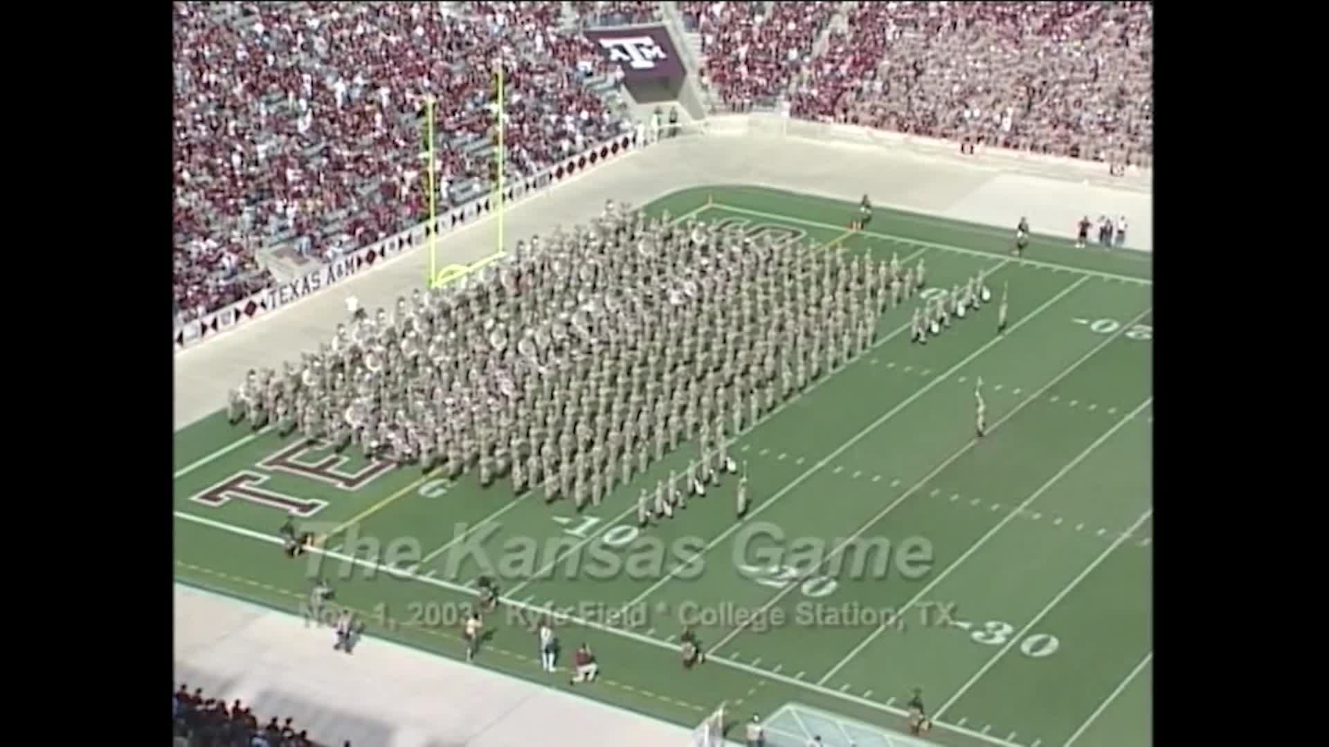 2003 TAMU vs Kansas Halftime Drill