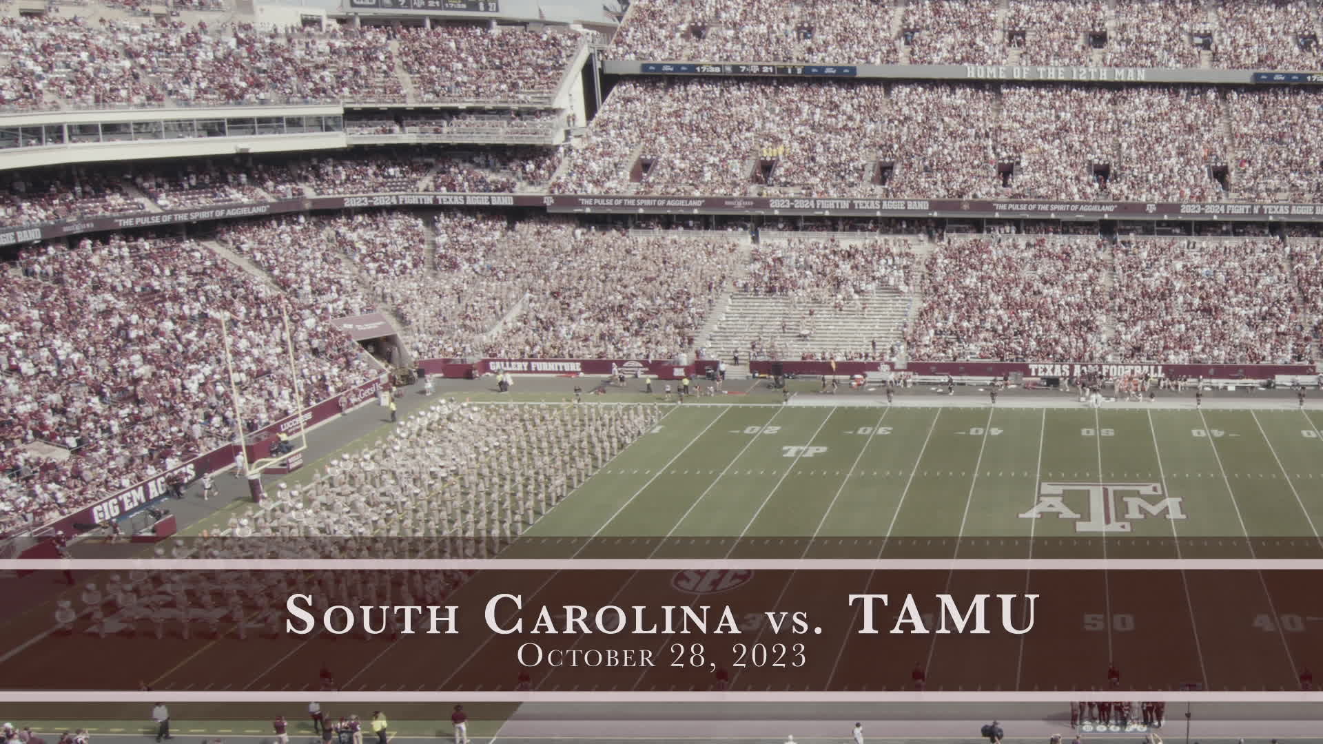 TAMU vs South Carolina Halftime Drill 2023