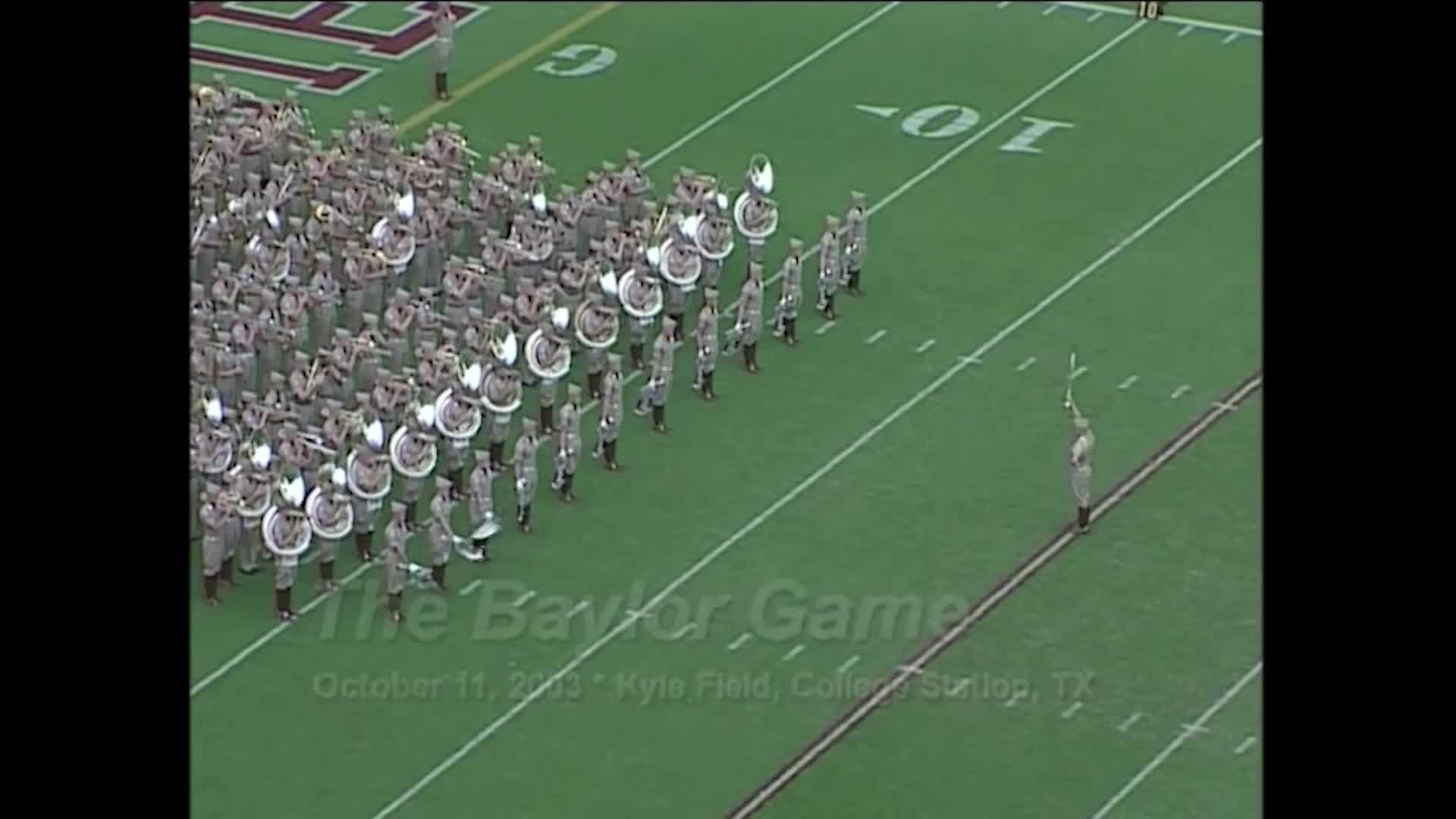 2003 TAMU vs Baylor Halftime Drill