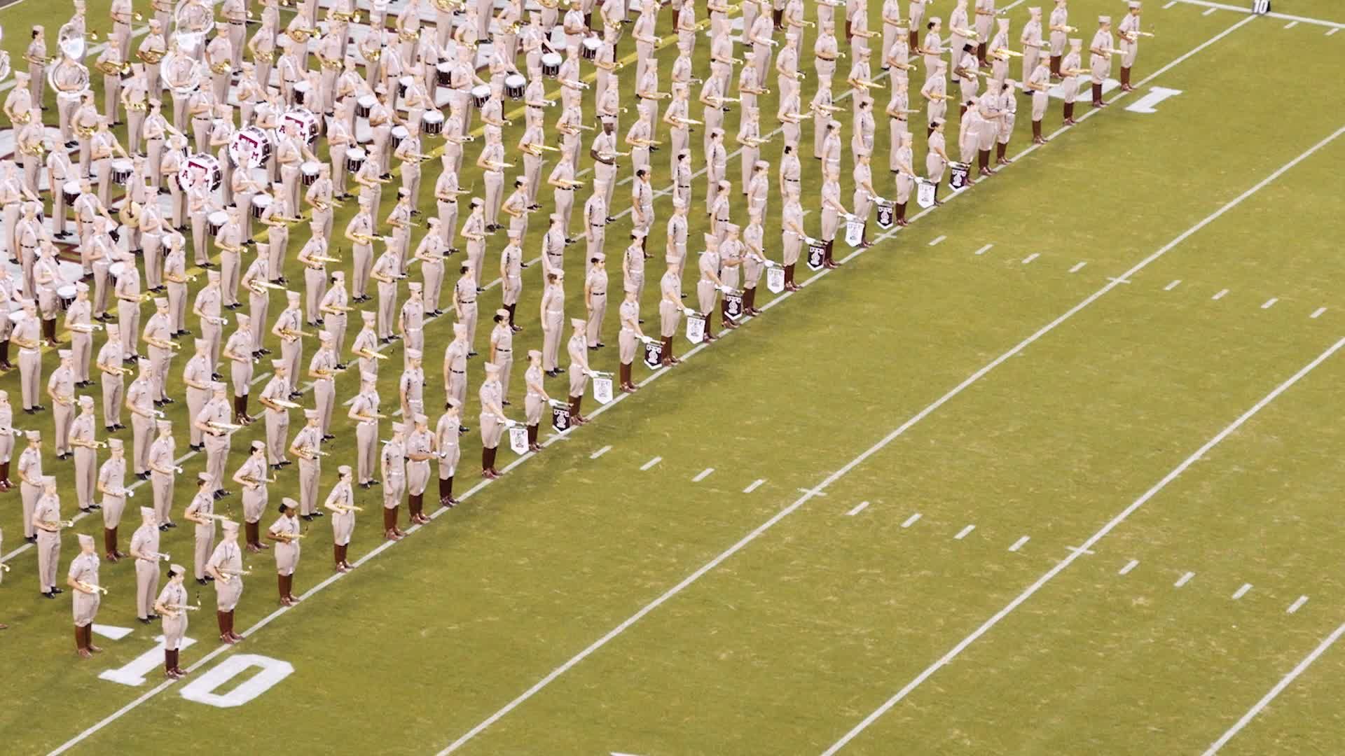 Texas A&M vs Arkansas Halftime Drill '20