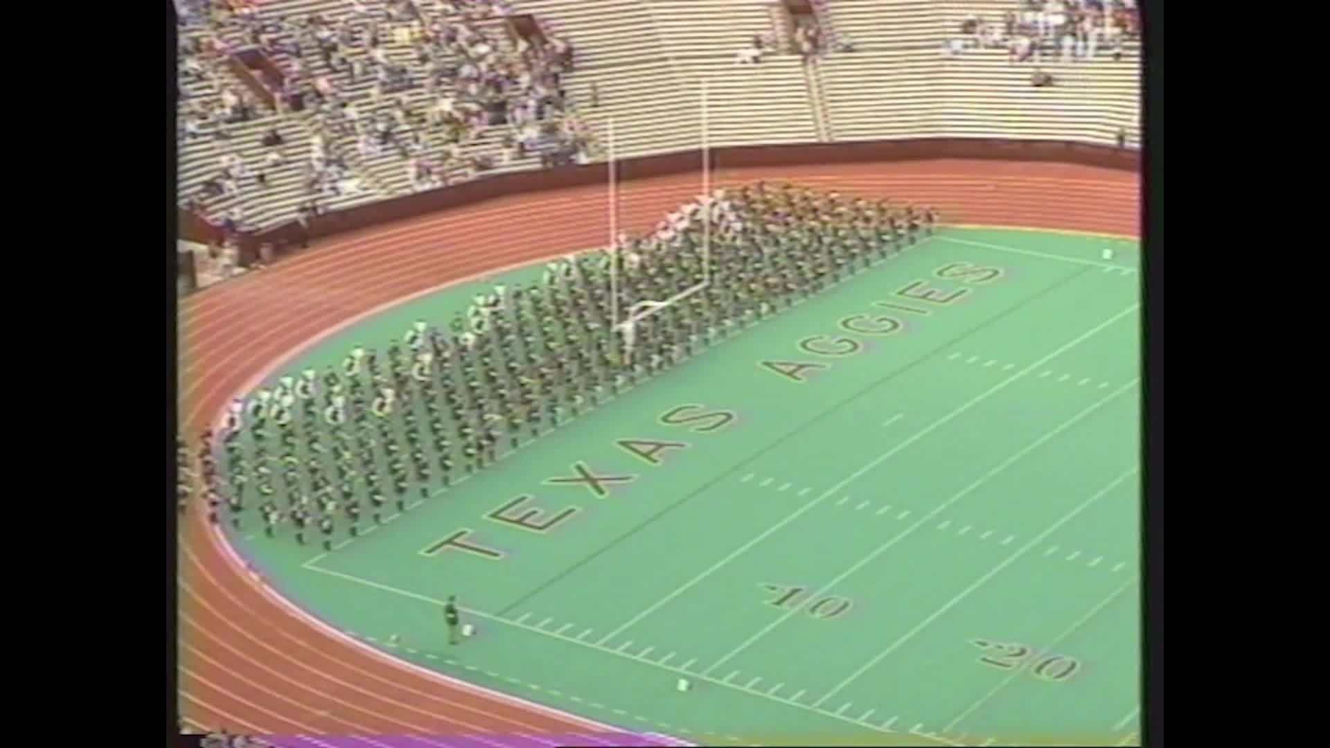 1989 TAMU vs Arkansas Halftime Drill