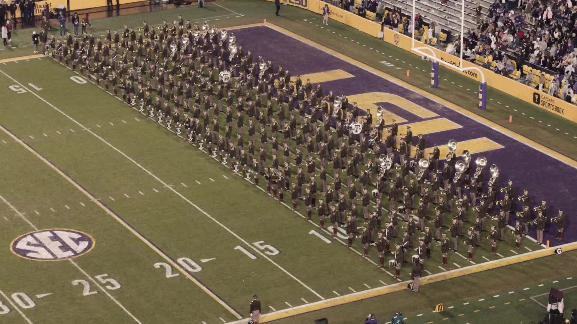 TAMU vs LSU Halftime Drill '21