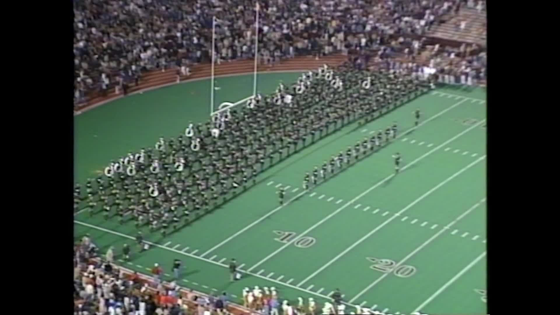 1987 TAMU vs Texas Halftime Drill