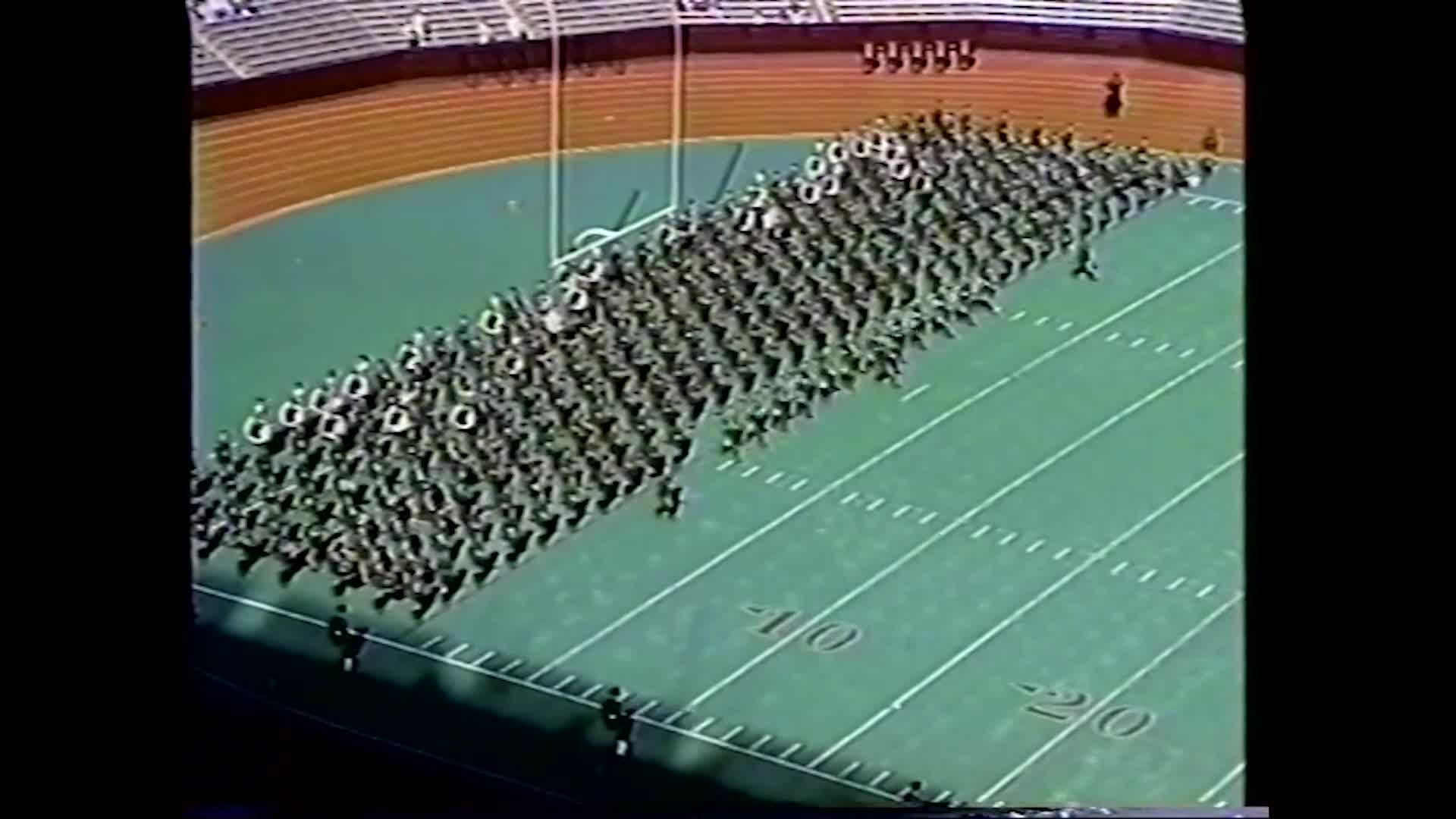 1990 TAMU vs TCU Halftime Drill