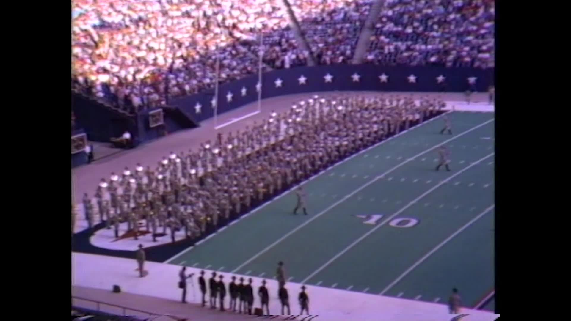 1986 TAMU vs SMU Halftime Drill