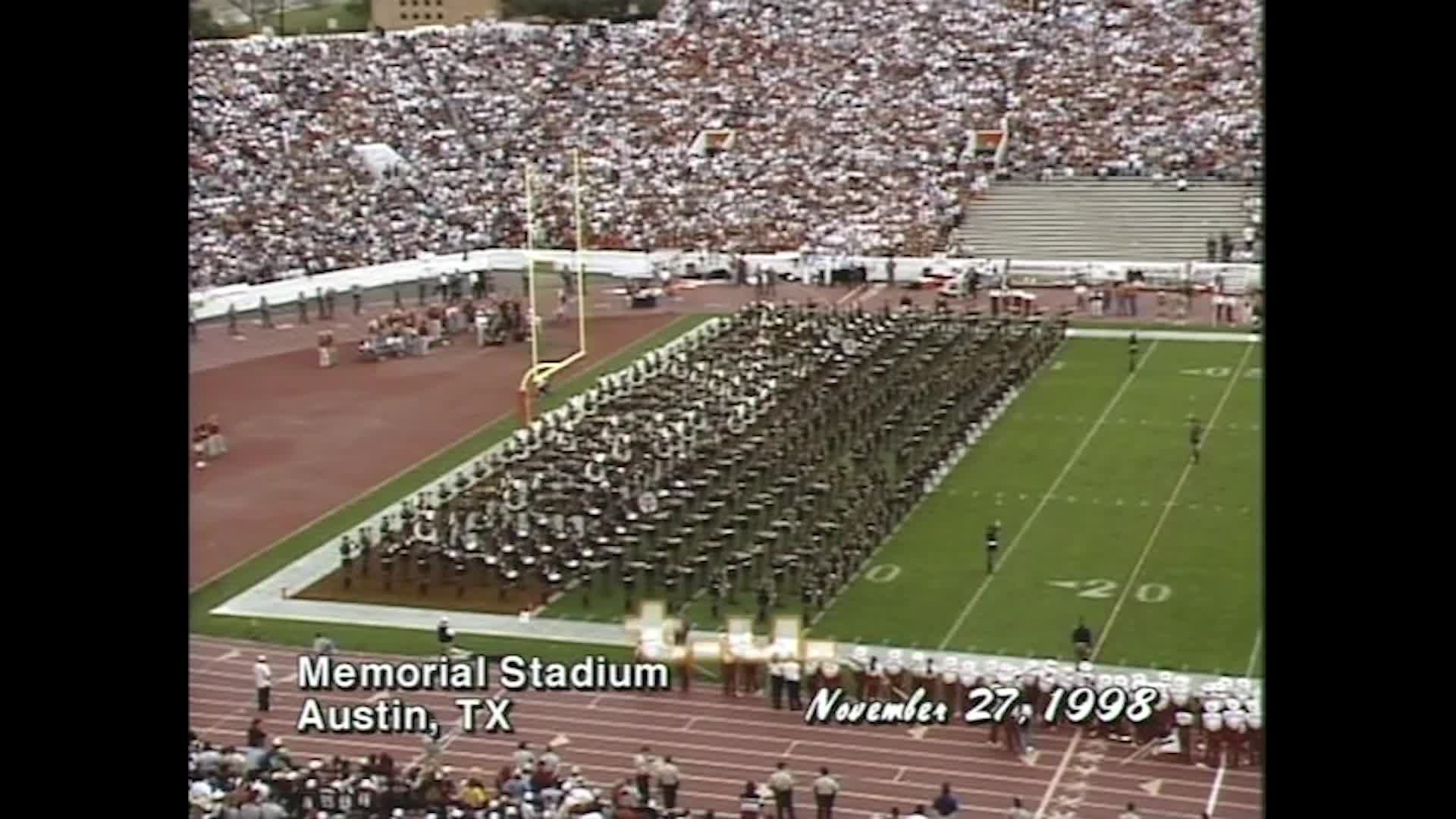 1998 TAMU vs Texas Halftime Drill