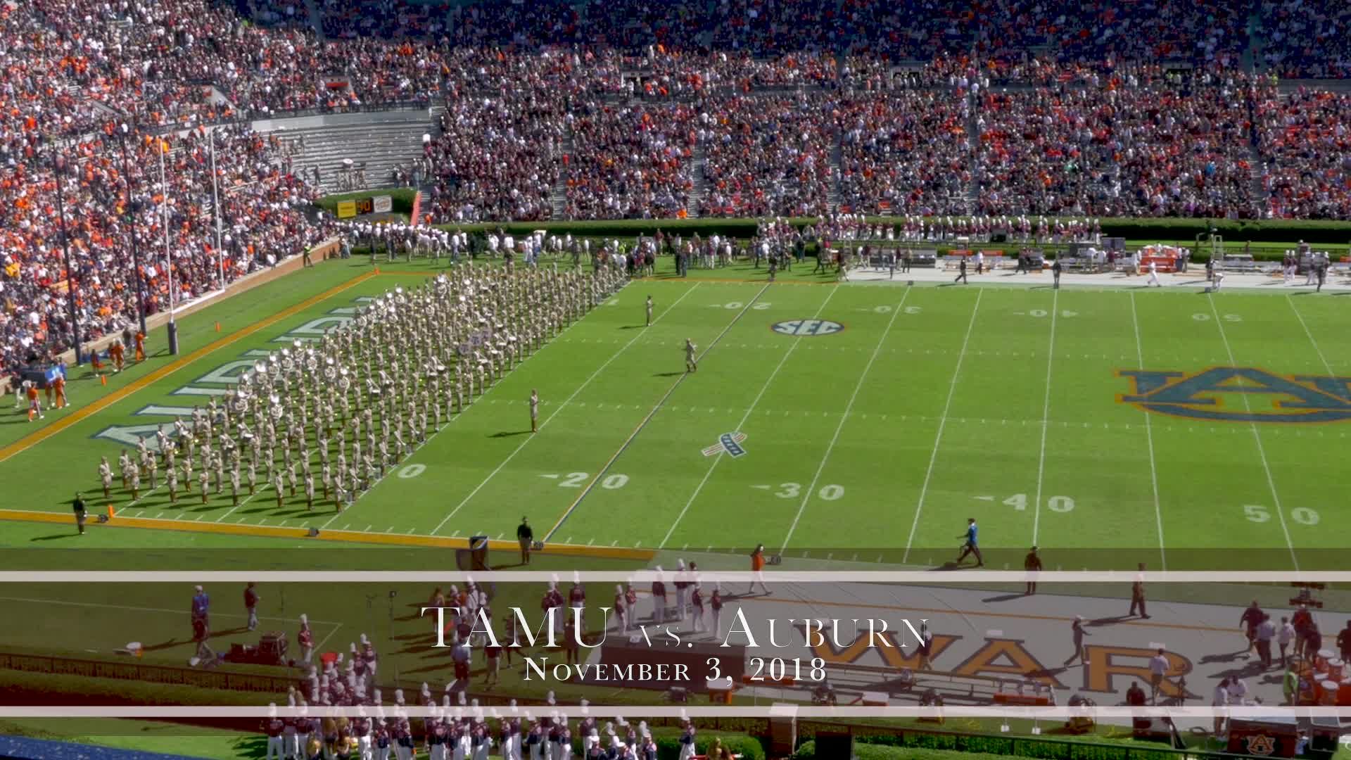 2018 Auburn vs TAMU Halftime Drill