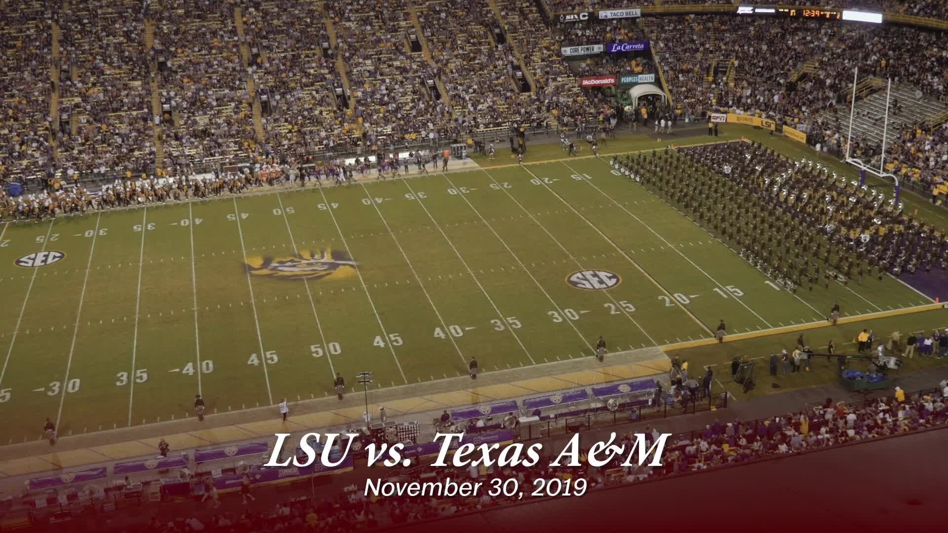 TAMU vs LSU Halftime Drill 2019