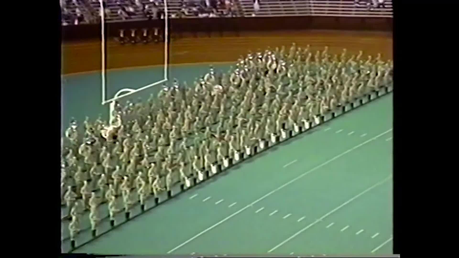 1990 TAMU vs UNT Halftime Drill