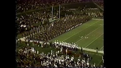 1990 Holiday Bowl Halftime Drill- TAMU vs BYU